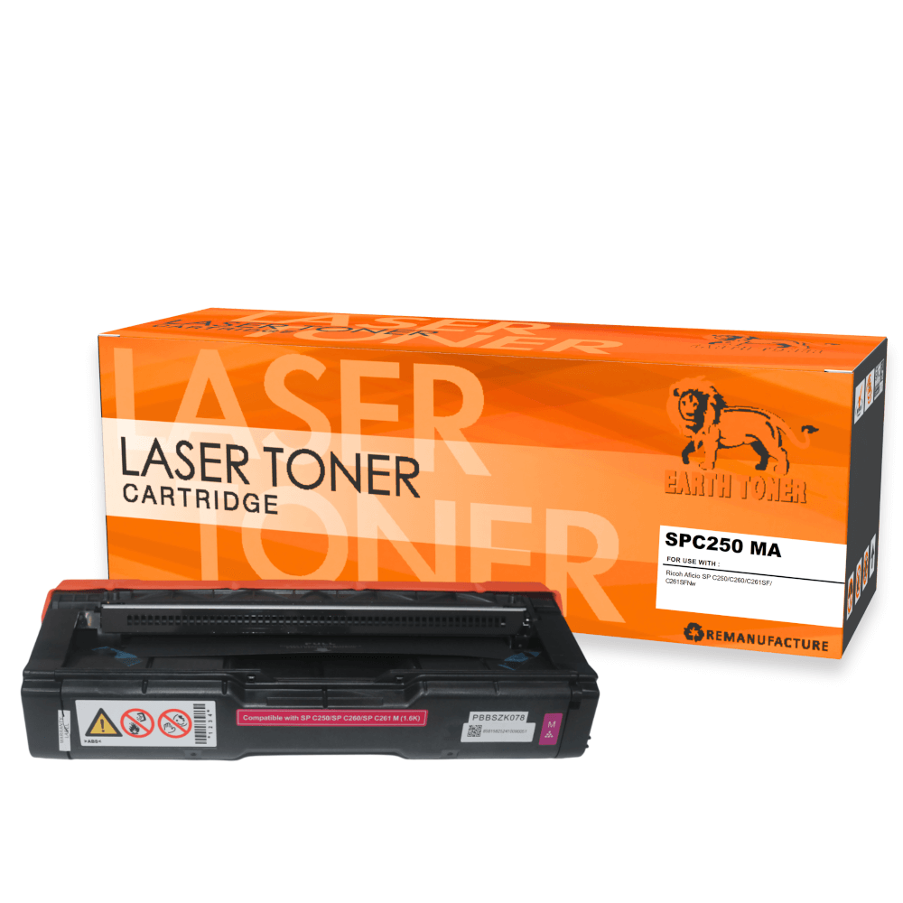 หมึกพิมพ์เลเซอร์ EARTH TONER รุ่น RICOH SPC250/SPC260/SPC261 สีแดง